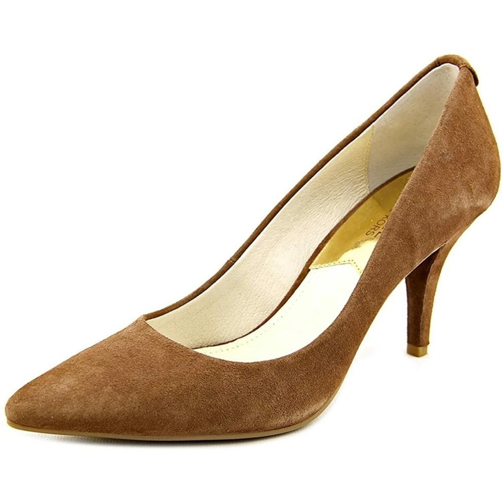 Michael Michael Kors Dorothy Flex Pump Suede Dark Caramel Work Business Career
